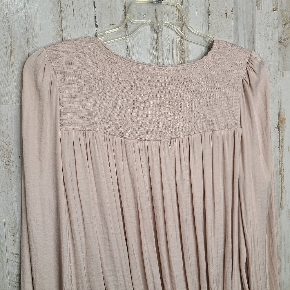 Intimately Free People Smokin and Rockin Light Blush Bodysuit EUC Size Large - Picture 10 of 11